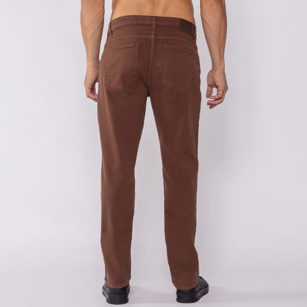 Calça Masculina Slim Em Sarja Marc Alain