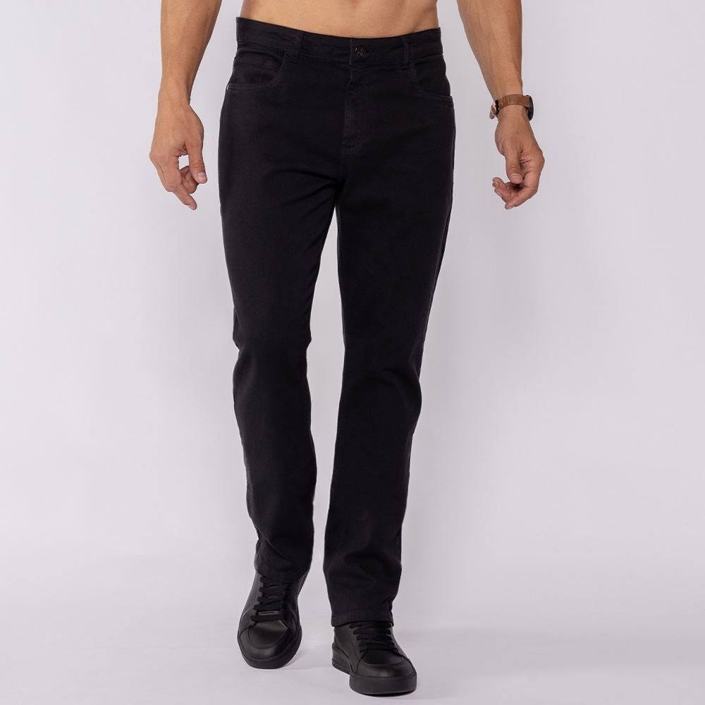 Calça Masculina Slim Em Sarja Marc Alain