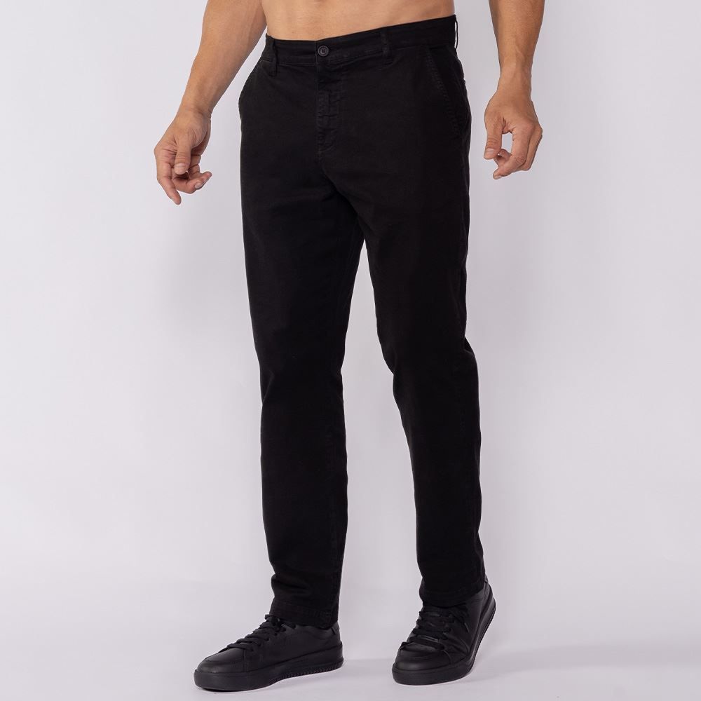 Calça Masculina Tapered Em Sarja Thing