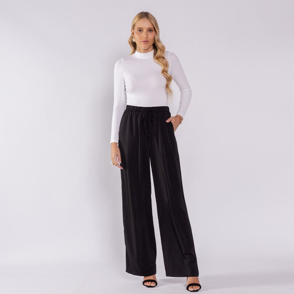 Calça Pantalona Estilo Pijama Patricia Foster
