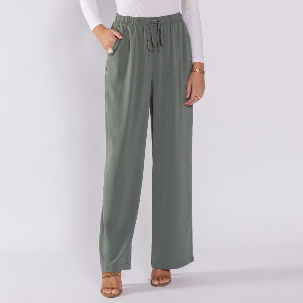 Calça Pantalona Estilo Pijama Patricia Foster