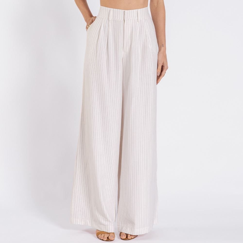 Calça Pantalona Feminina De Alfaiataria Patricia Foster