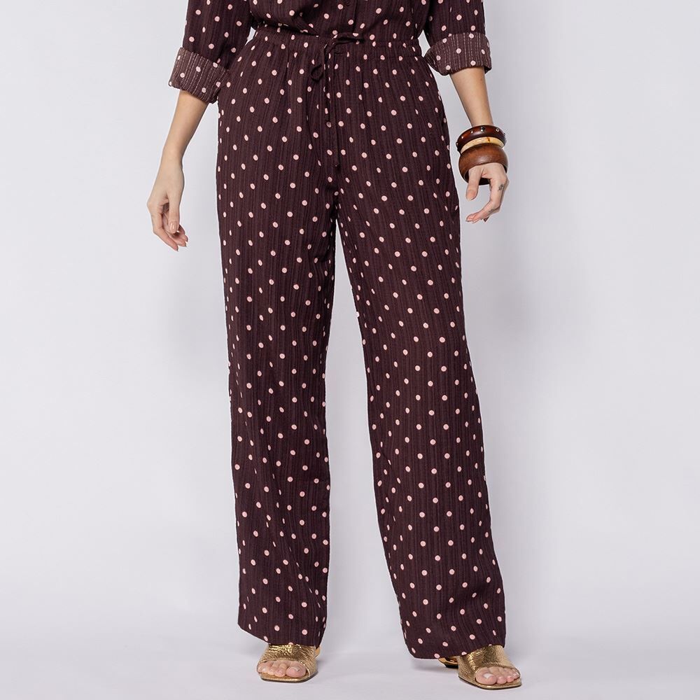 Calça Pantalona Estilo Pijama Boby Blues