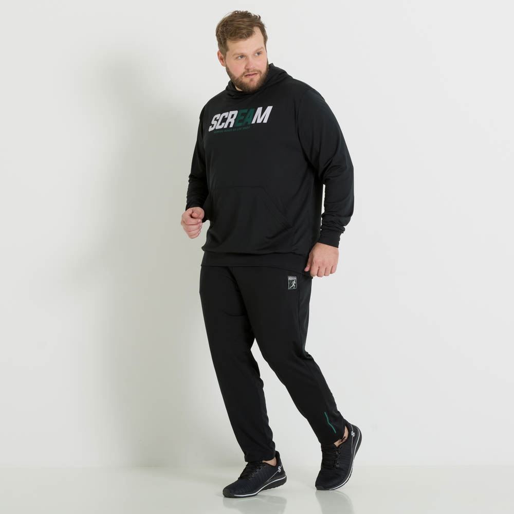 Calça Plus Size Com Aplique Scream