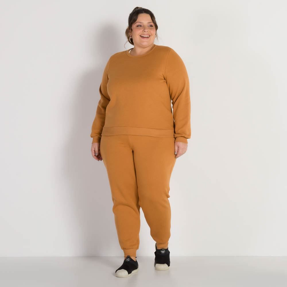 Calça Plus Size Moletom Felpado Patricia Foster Mais