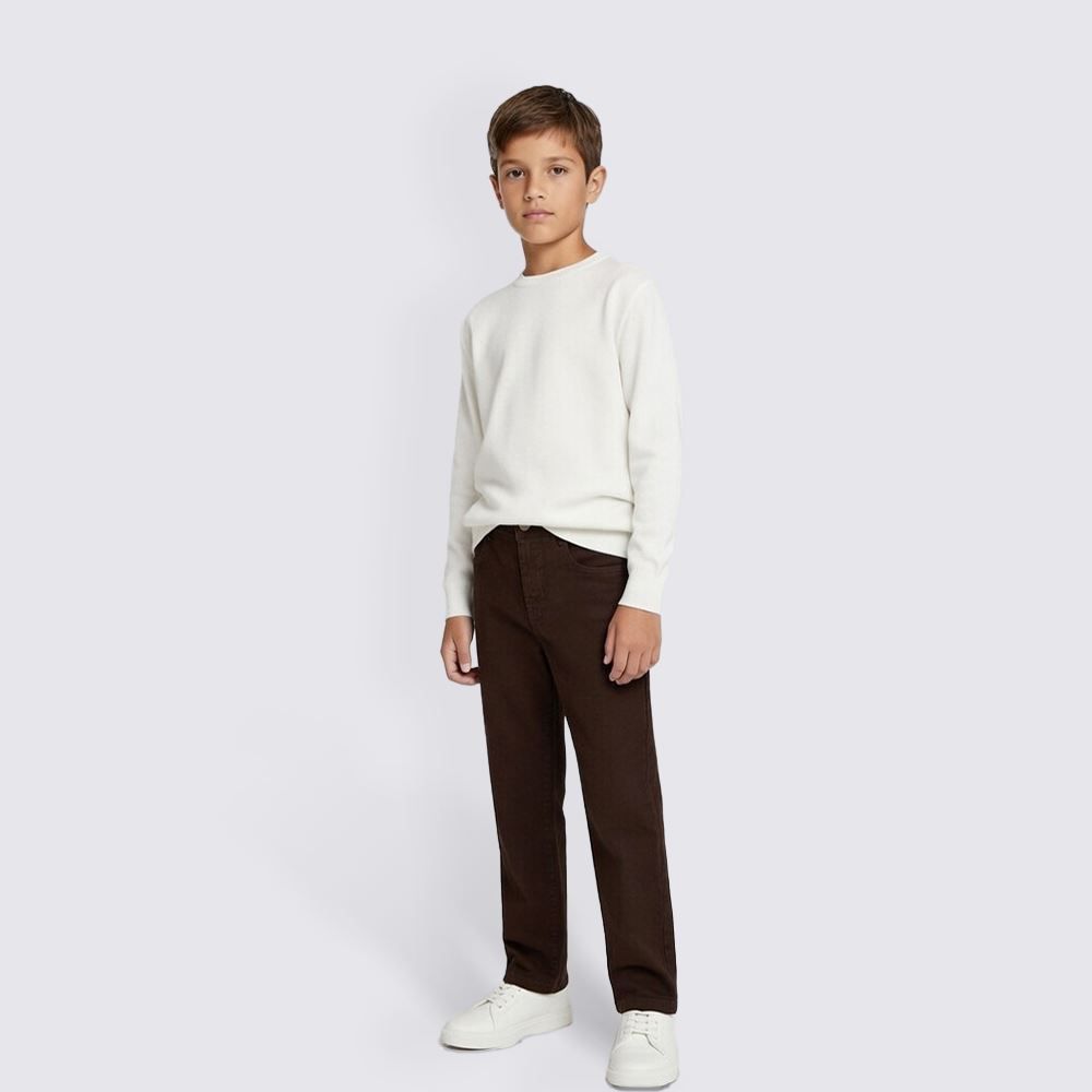 Calça Reta Infantil Menino 4 a 10 Anos Hot Dog