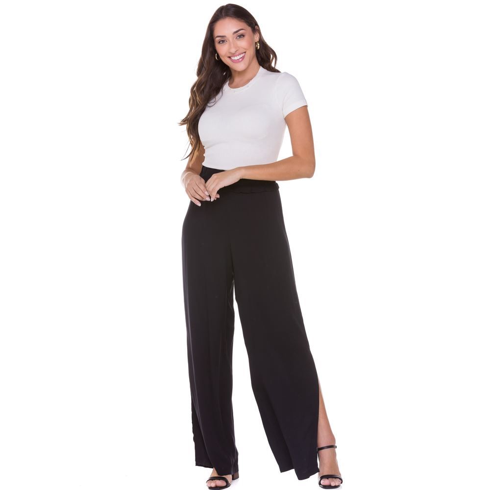 Calça Viscose com Fenda Boby Blues