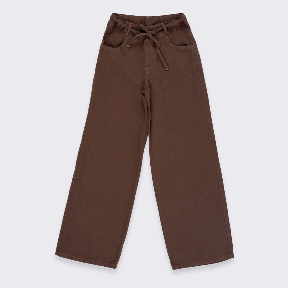Calça Wide Leg Infantil Menina 12 a 16 Anos Marmelada