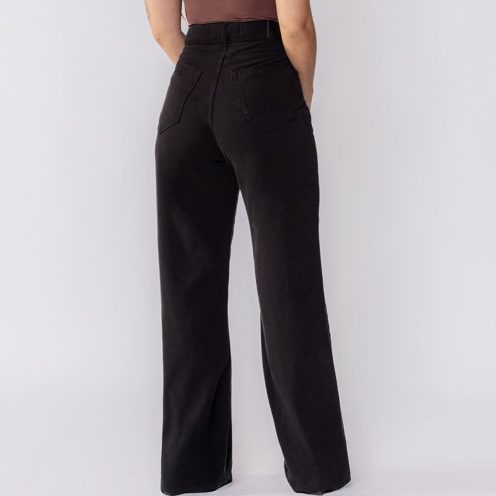 Calça Wide Leg Jeans Feminina Patricia Foster