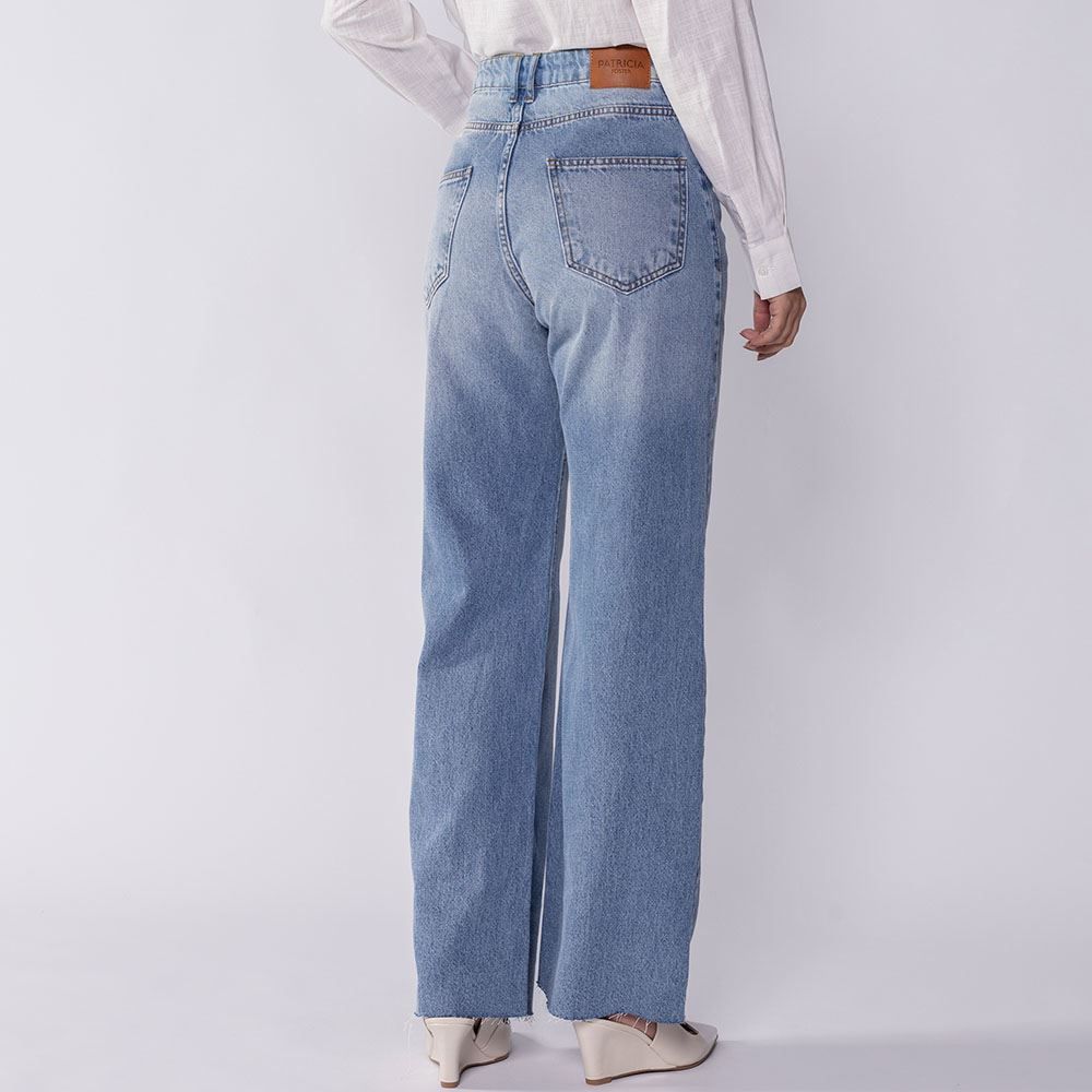 Calça Jeans Feminina Wide Leg Patricia Foster