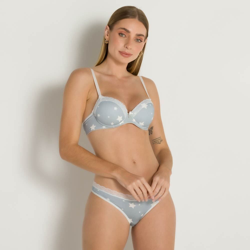 Calcinha Estampada De Estrela Camila Moretti