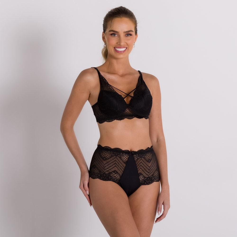 Calcinha Hot Pants Renda Laterais Holla