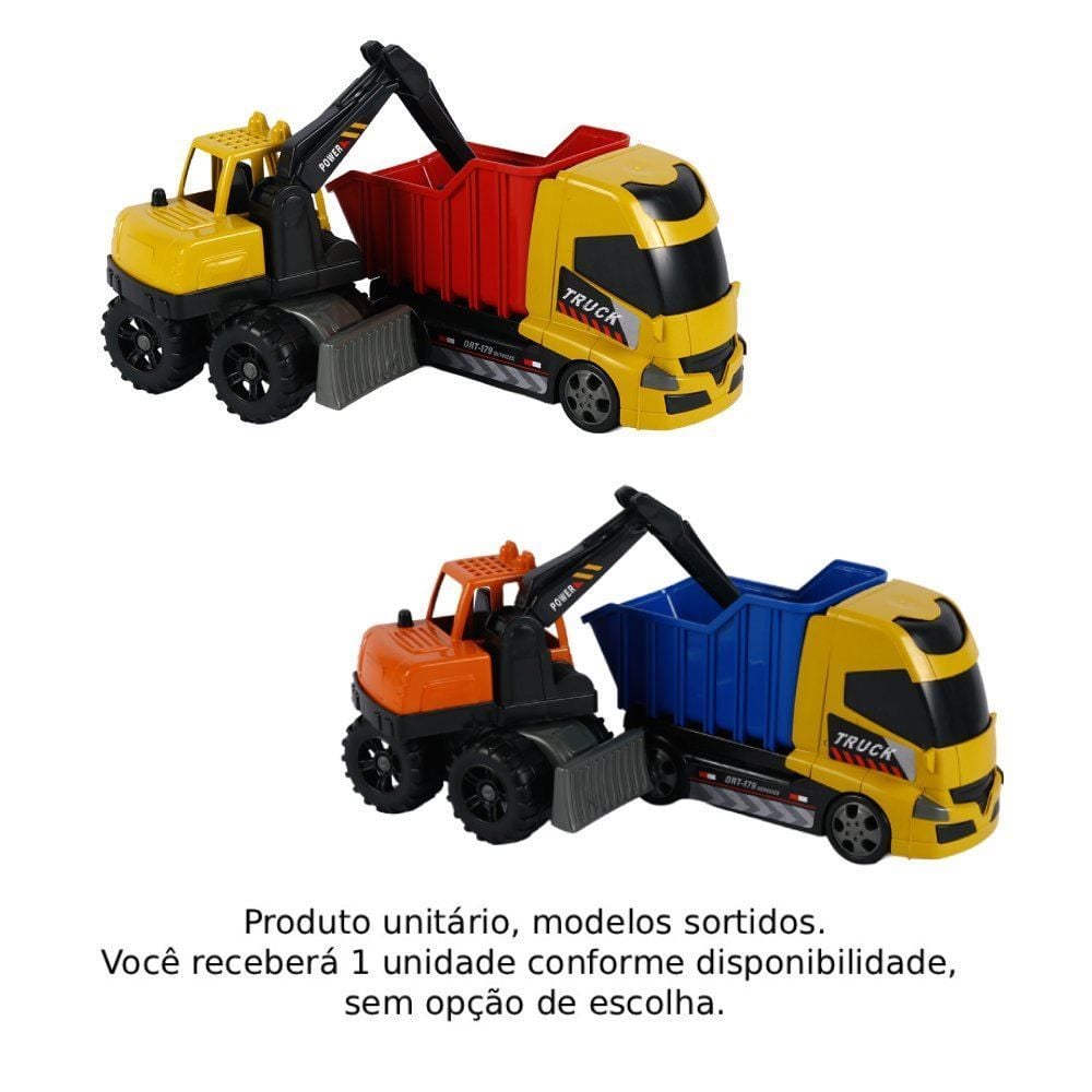 Caminhão Basculante e Escavadeira Orange Toys - Sortido