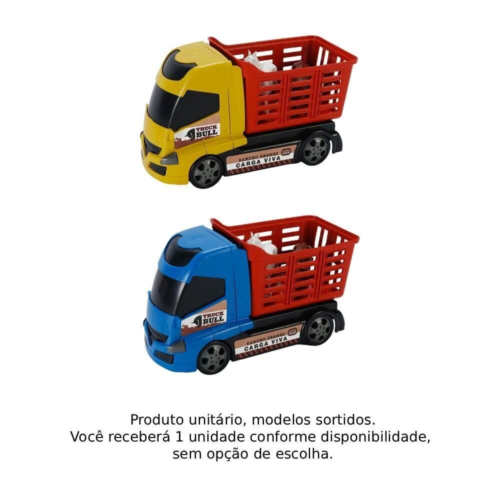 Caminhão Boiadeiro Truck Bull Orange Toys - Sortido