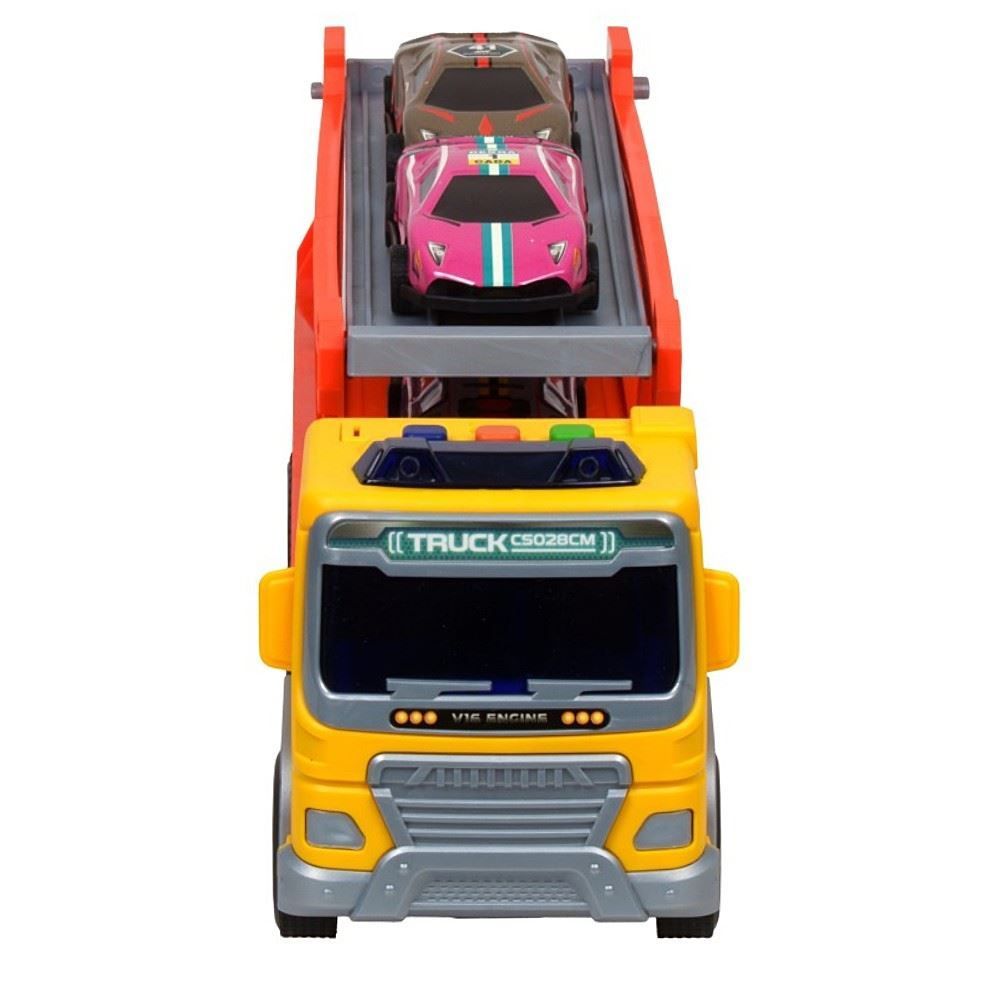 Caminhão Cegonha Fricção com Luz e Som Havan Toys