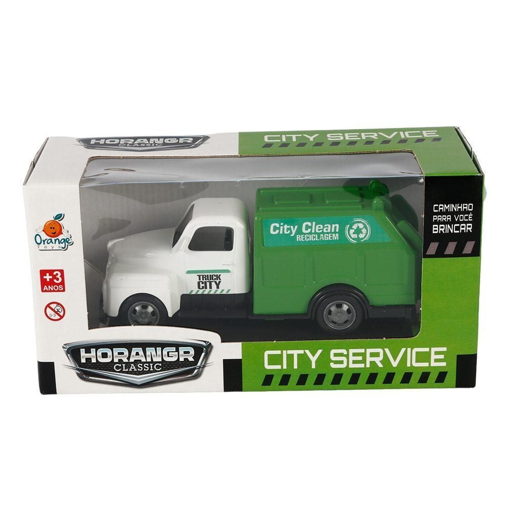 Caminhão Horangr Classic City Service Orange Toys - 570
