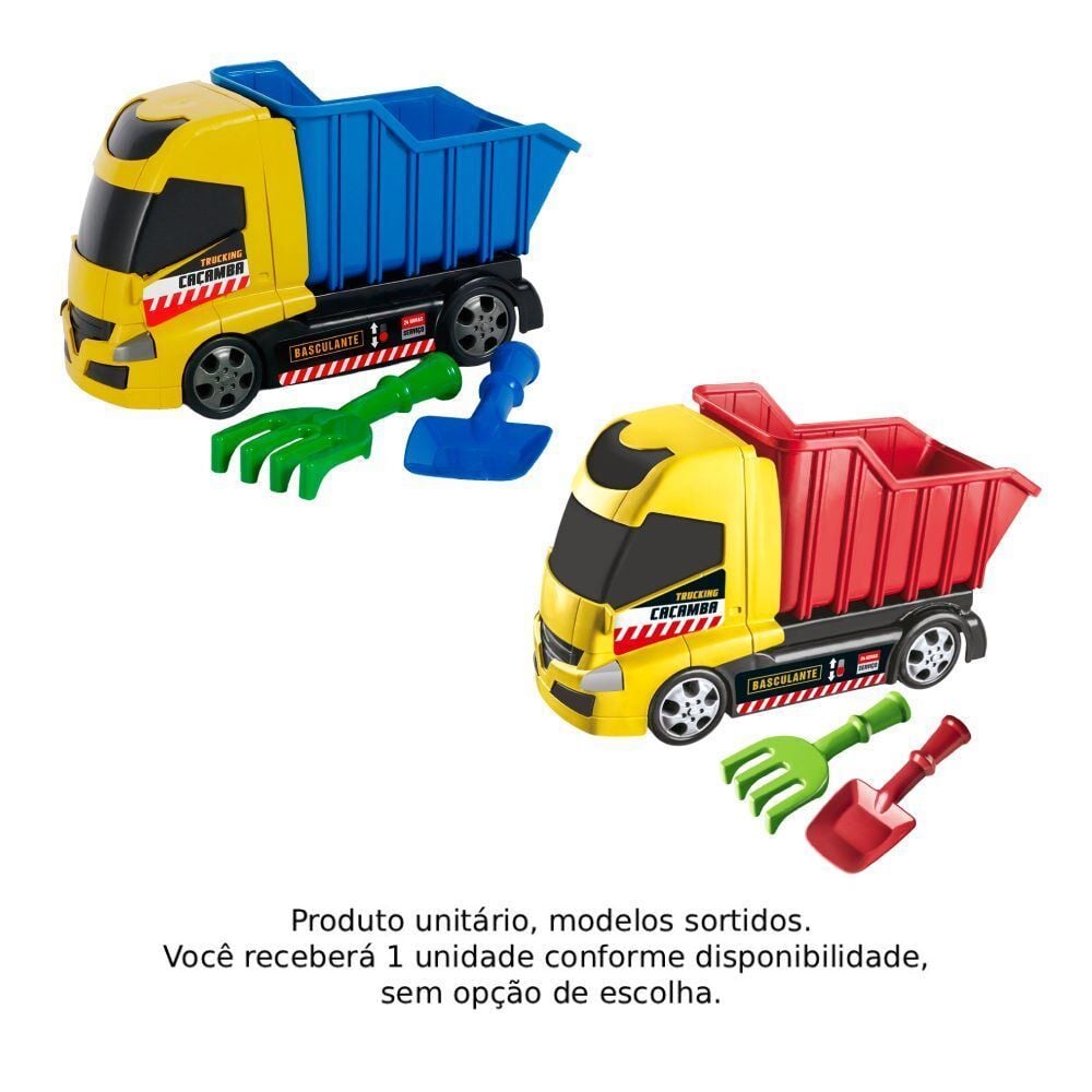 Caminhão Infantil Caçamba Trucking Orange Toys - Sortido