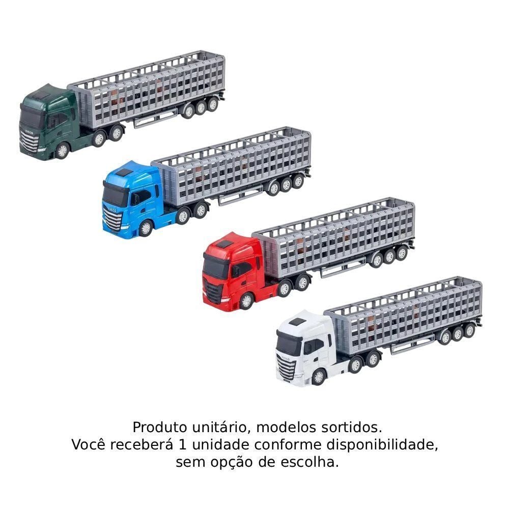 Caminhão Iveco S-Way Boiadeiro com Animais Usual Brinquedos - Sortido