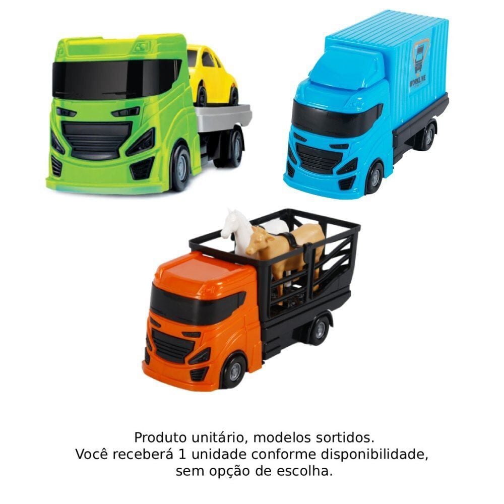 Caminhão Workline Reboque Bs Toys - Sortido