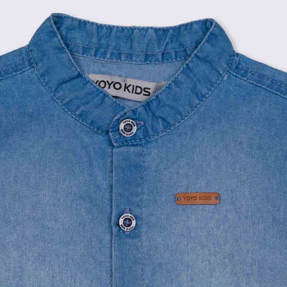 Camisa 1 a 3 anos Jeans Yoyo Kids