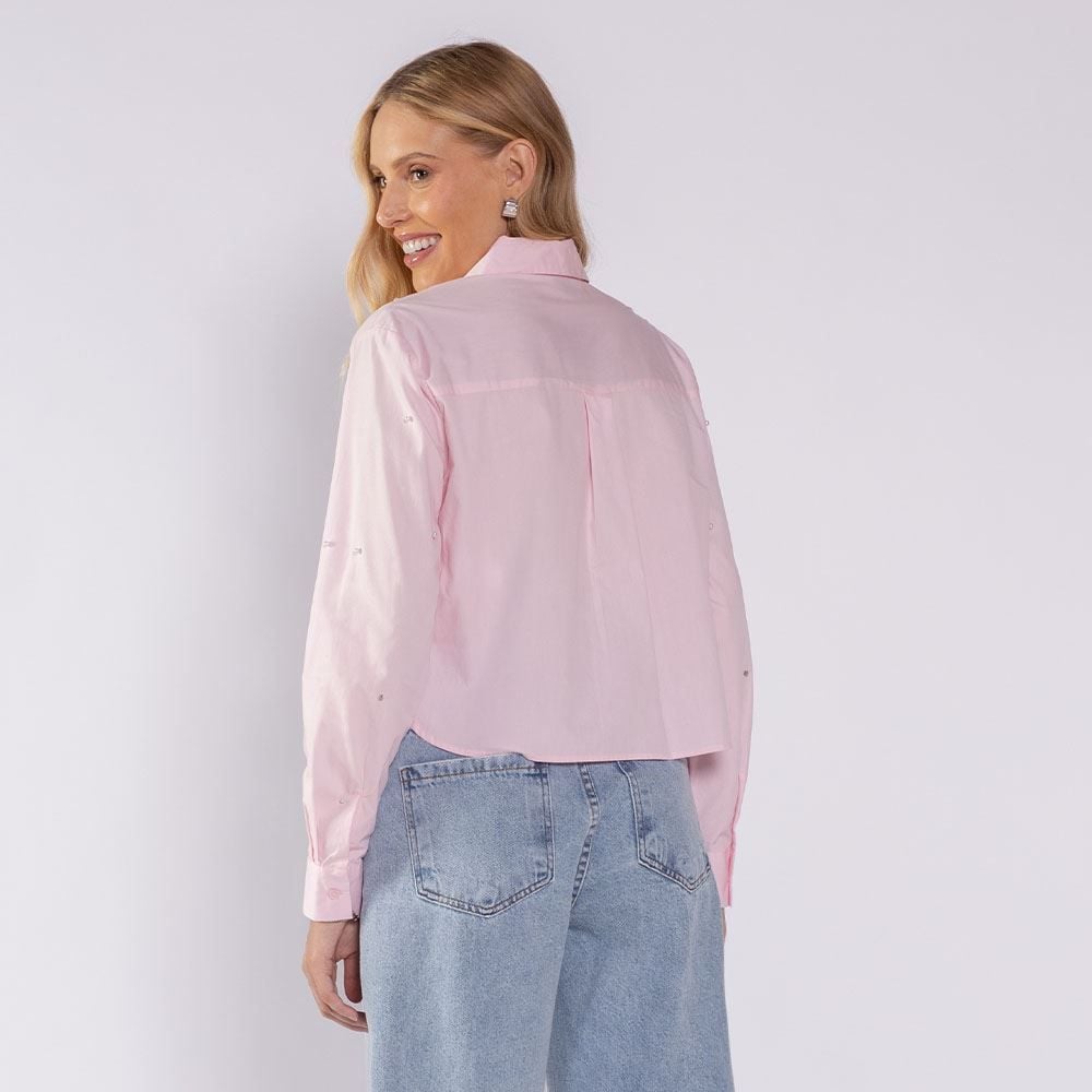 Camisa Cropped Feminina Com Aplique Boby Blues
