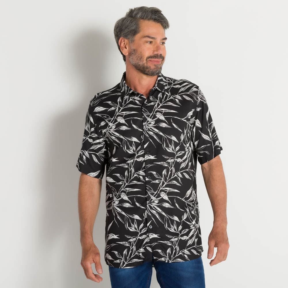 Camisa Estampa Folhagens Marc Alain