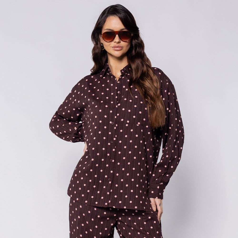 Camisa Feminina Alongada Listrada Boby Blues