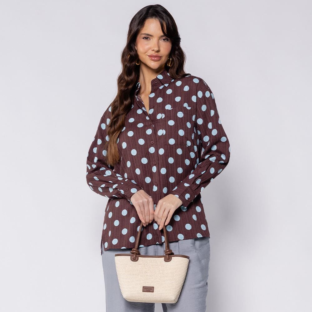 Camisa Feminina Alongada Listrada Boby Blues