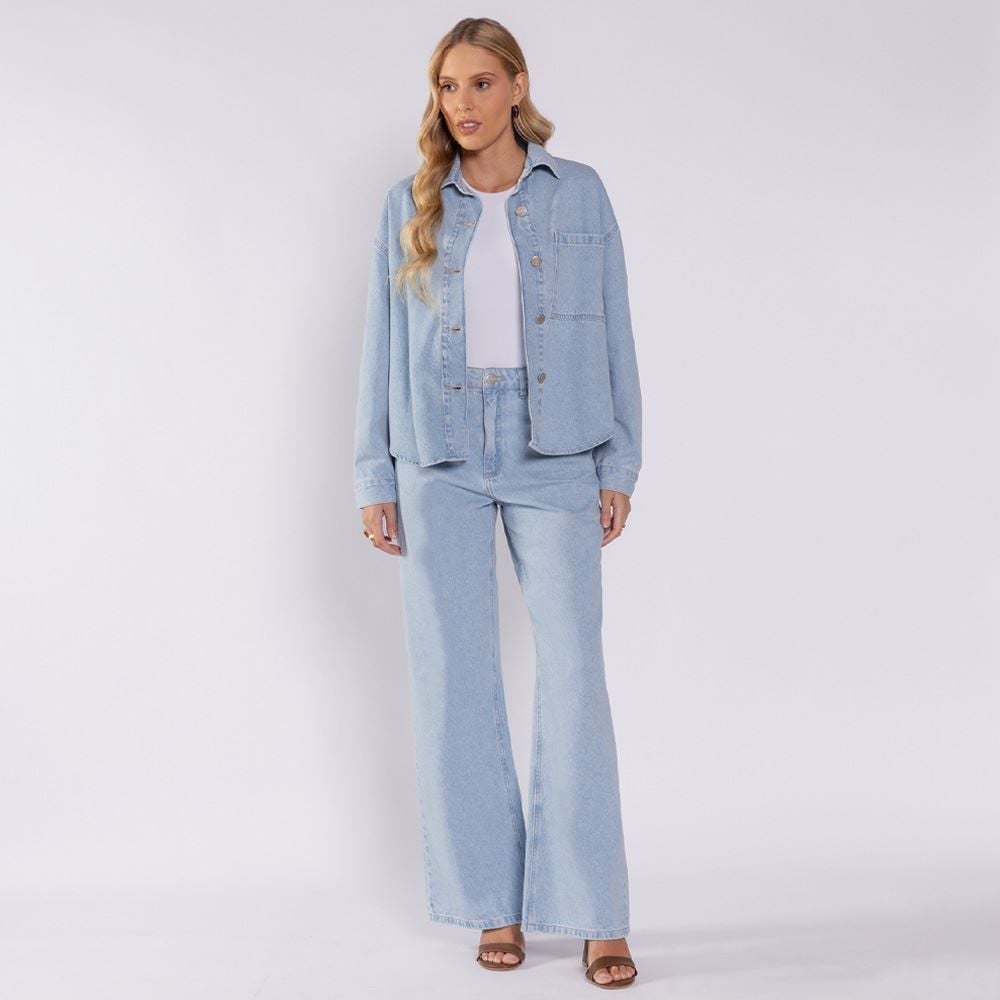 Camisa Feminina Jeans Boby Blues