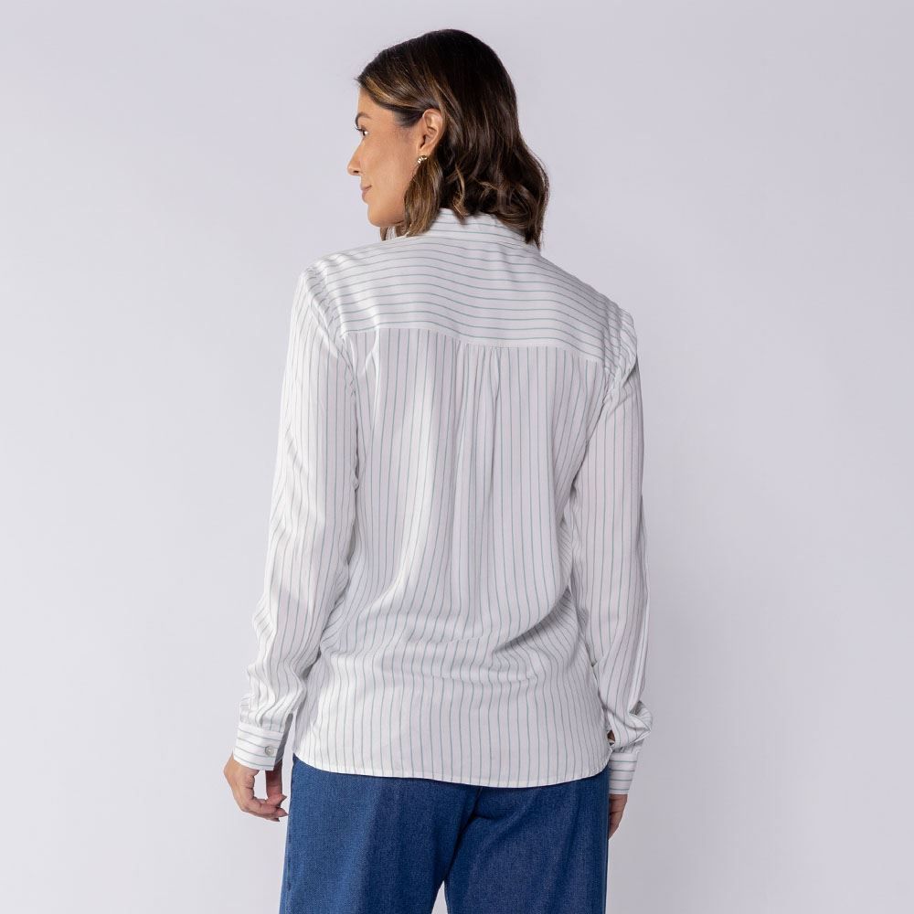 Camisa Feminina Manga Longa De Viscose Patricia Foster