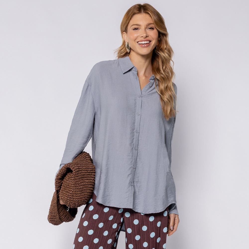 Camisa Feminina Texturizada Patricia Foster