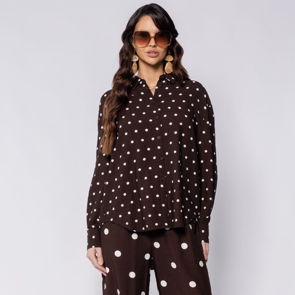 Camisa Feminina Texturizada Patricia Foster