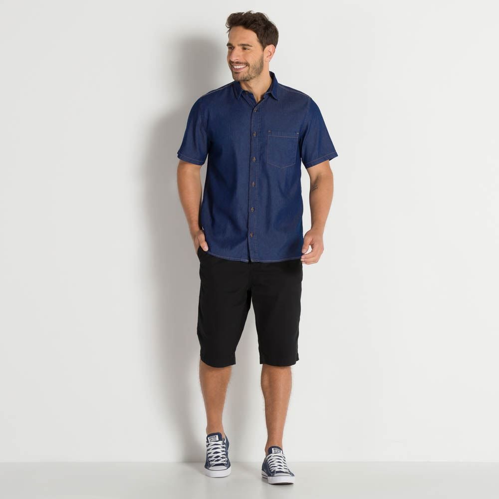 Camisa Jeans Masculina Marc Alain