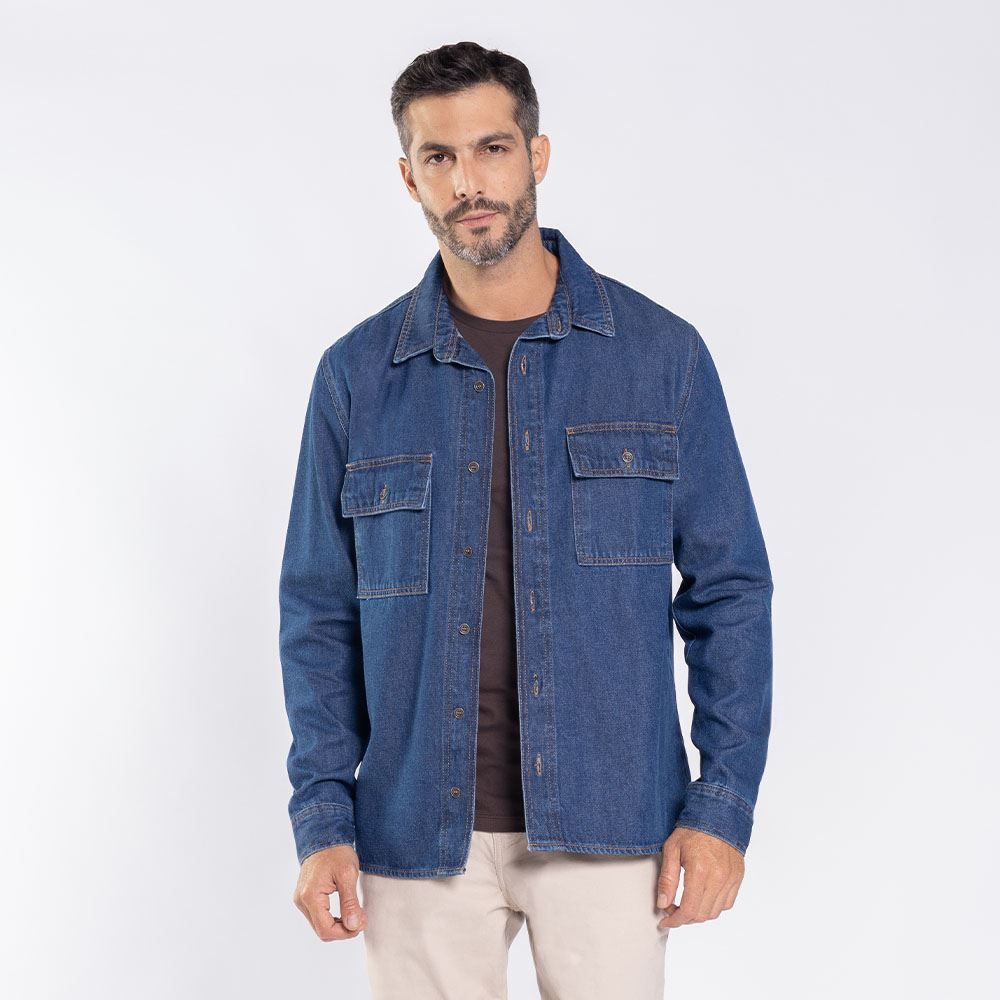 Camisa Jeans Masculina Thing