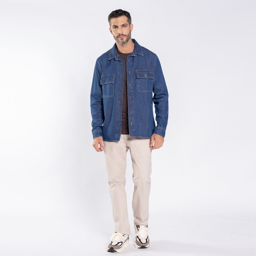Camisa Jeans Masculina Thing