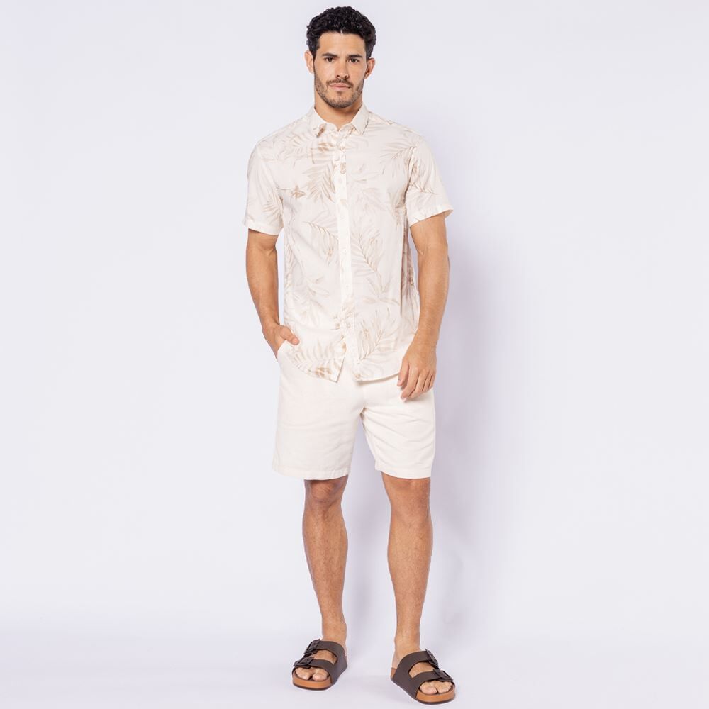 Camisa Masculina Aberta Em Tricoline Marc Alain