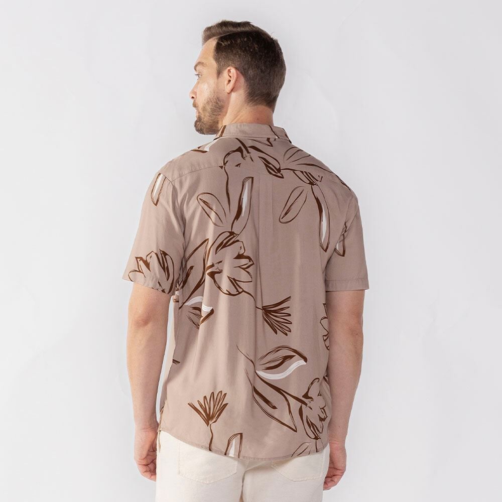 Camisa Masculina De Botão Em Viscose Thing