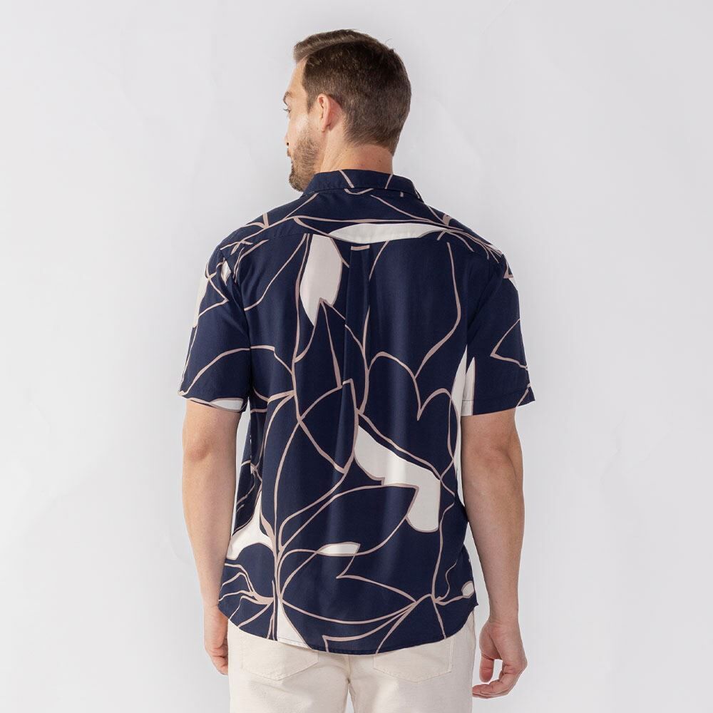 Camisa Masculina De Botão Em Viscose Thing