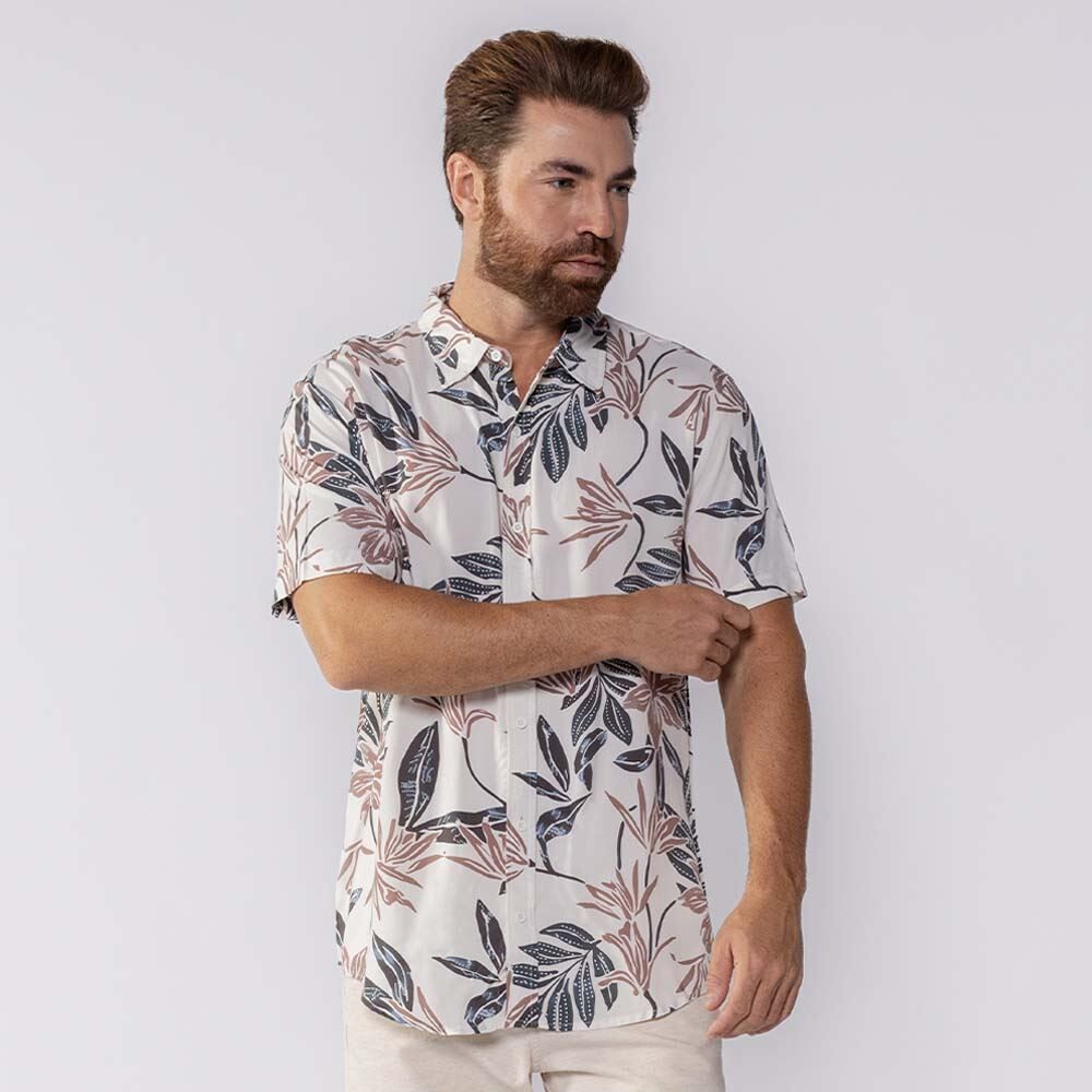 Camisa Masculina De Botão Em Viscose Thing