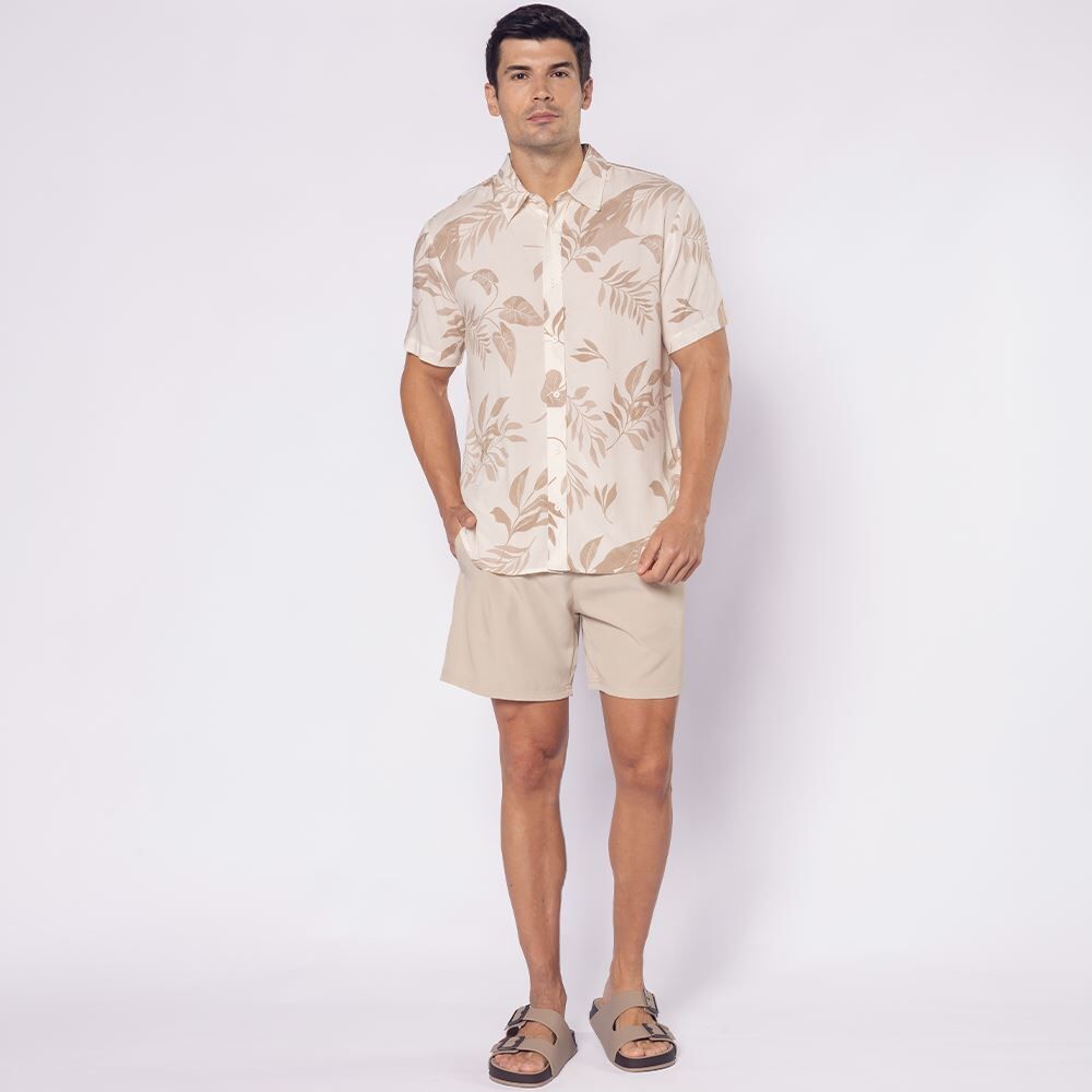Camisa Masculina De Botão Em Viscose Thing