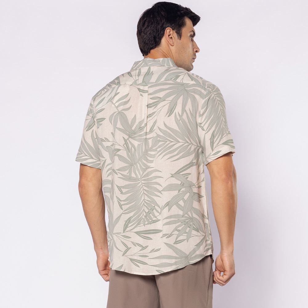 Camisa Masculina De Botão Em Viscose Thing