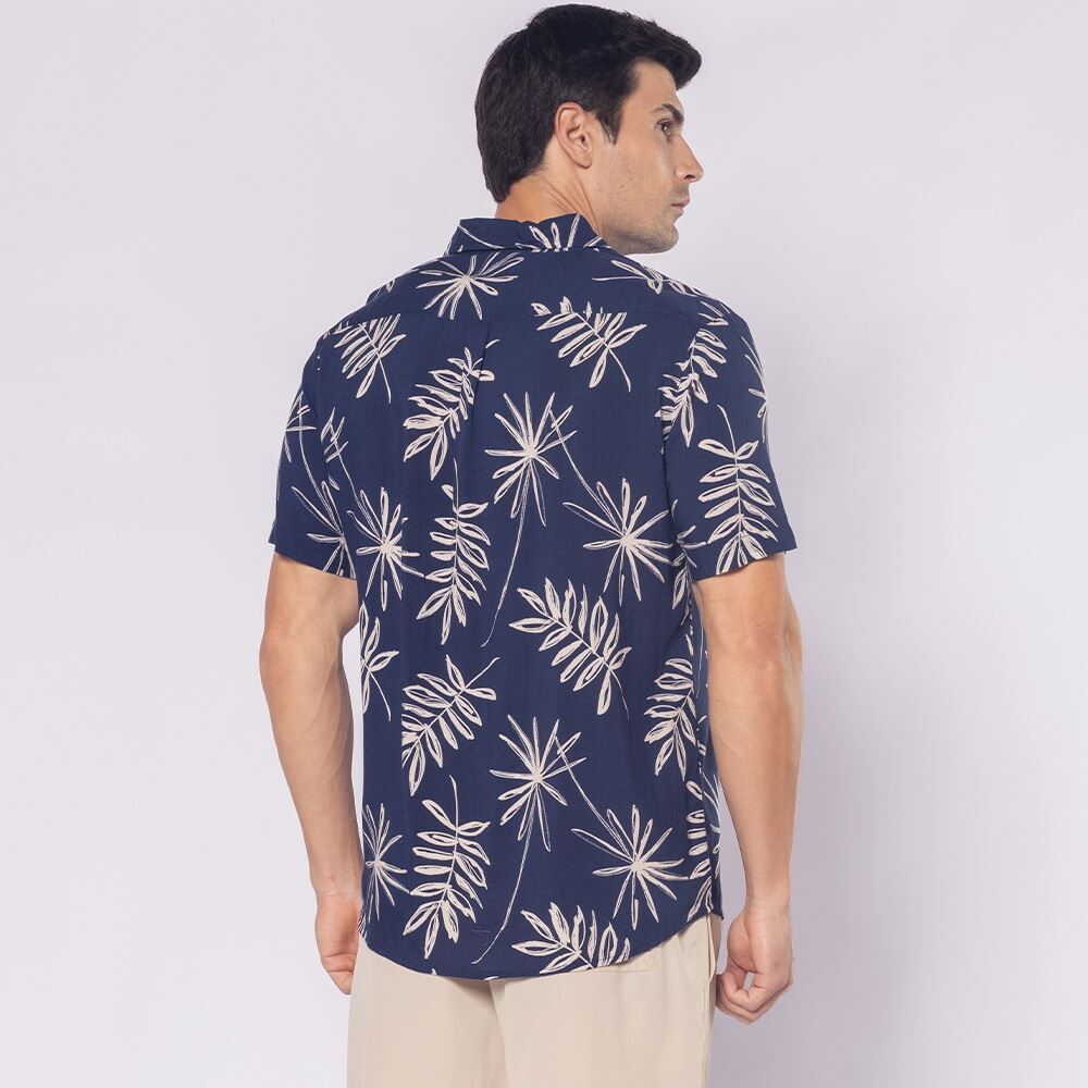 Camisa Masculina De Botão Em Viscose Thing