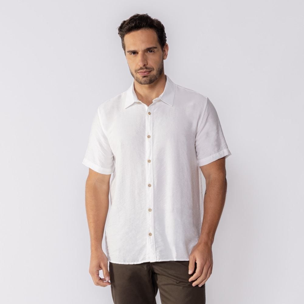 Camisa Masculina De Botão Manga Curta Thing