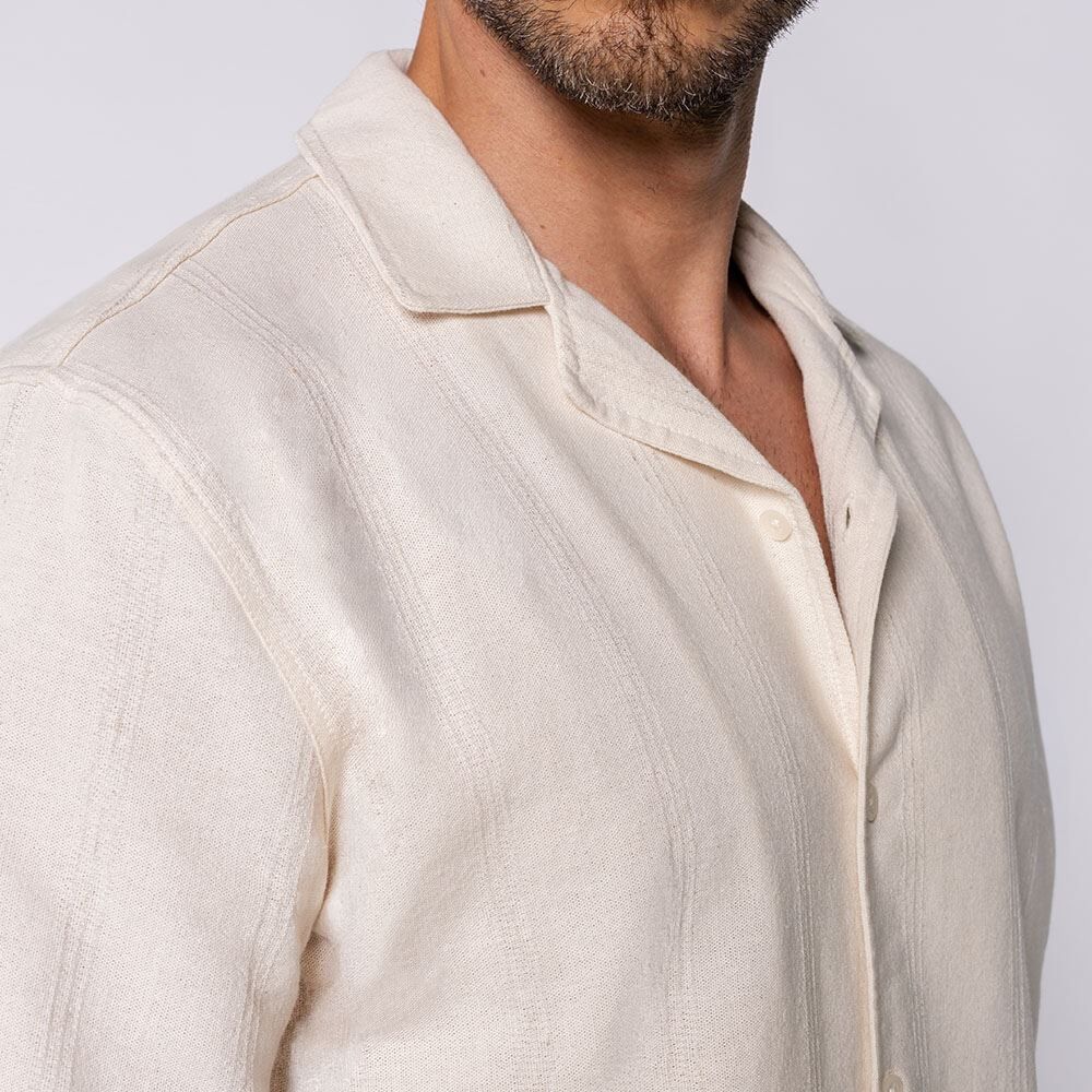 Camisa Masculina Em Viscose Texturizada Thing