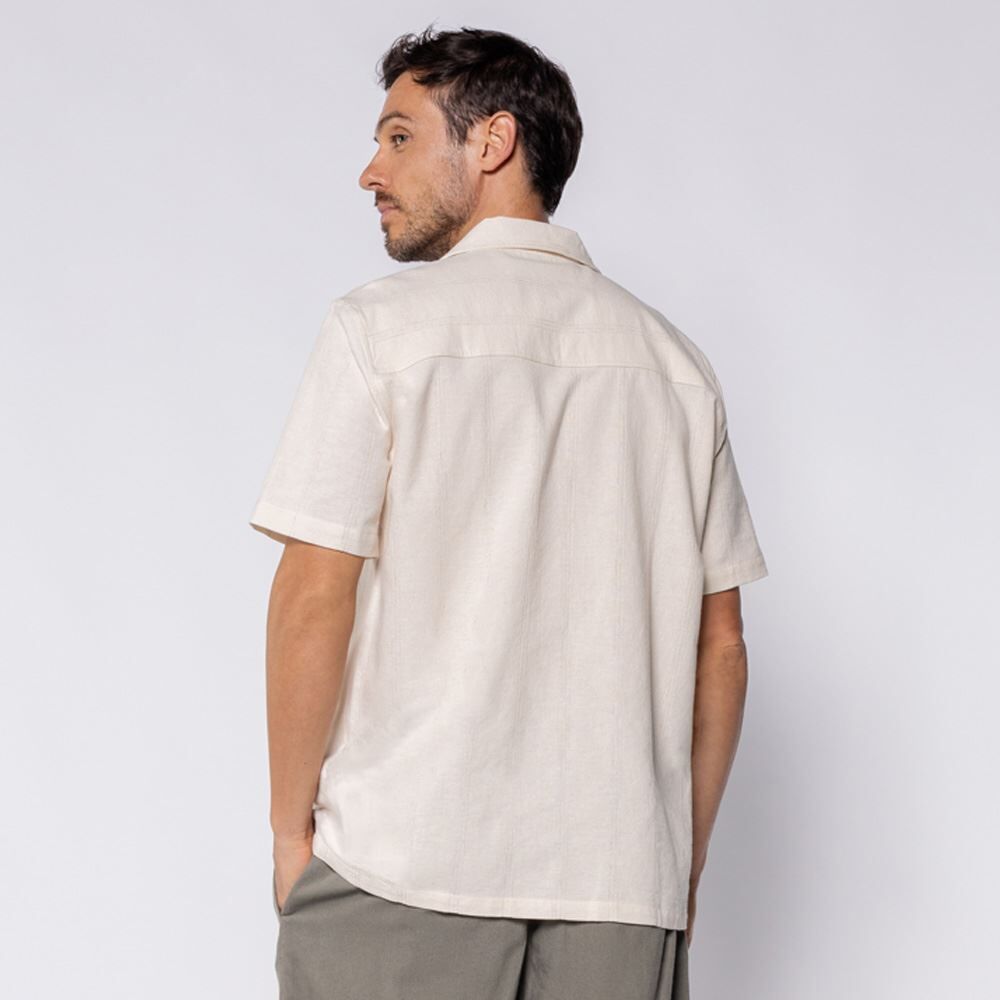 Camisa Masculina Em Viscose Texturizada Thing