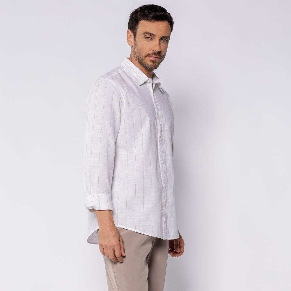 Camisa Masculina Manga Longa Line Look Marc Alain