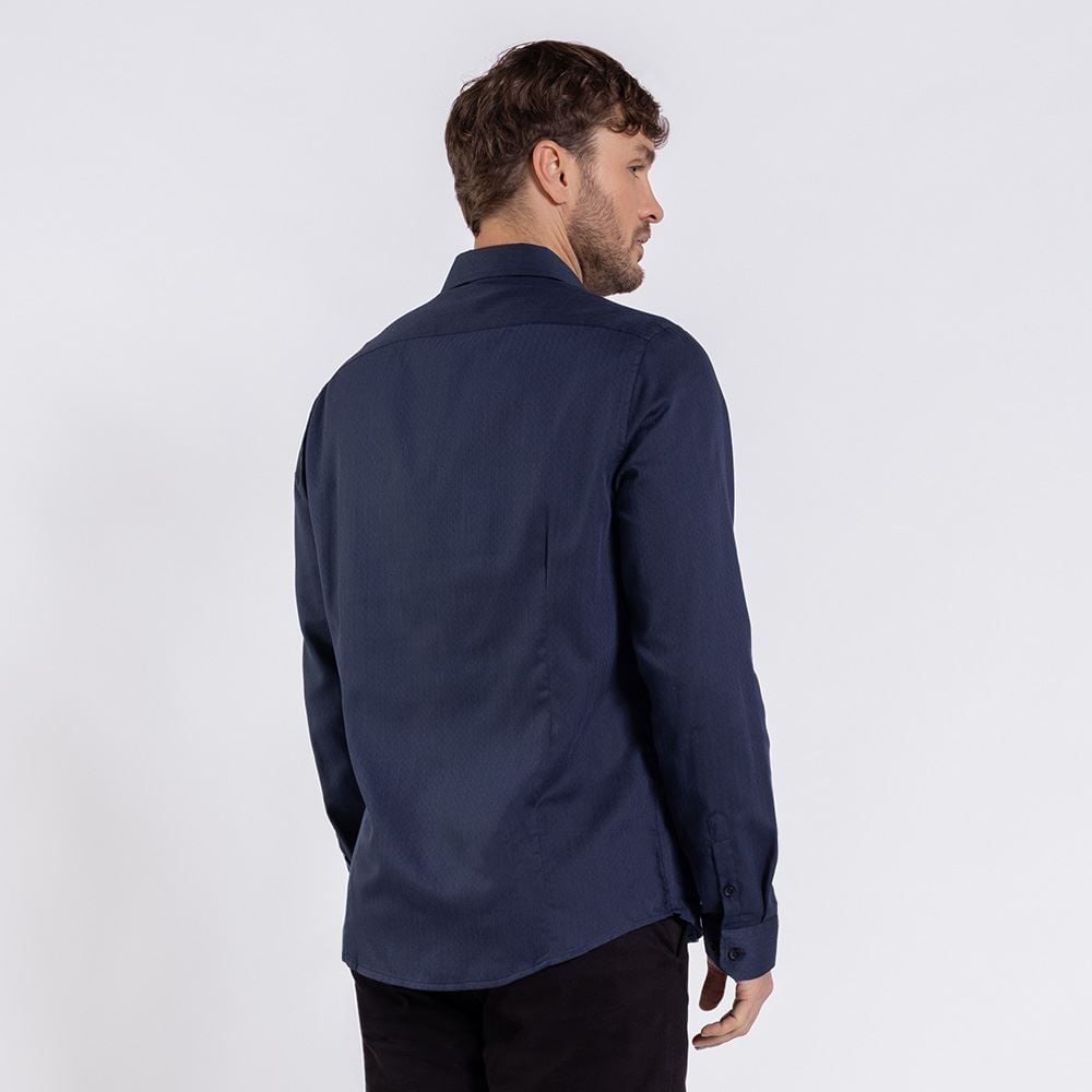 Camisa Social Masculina De Tricoline Marc Alain