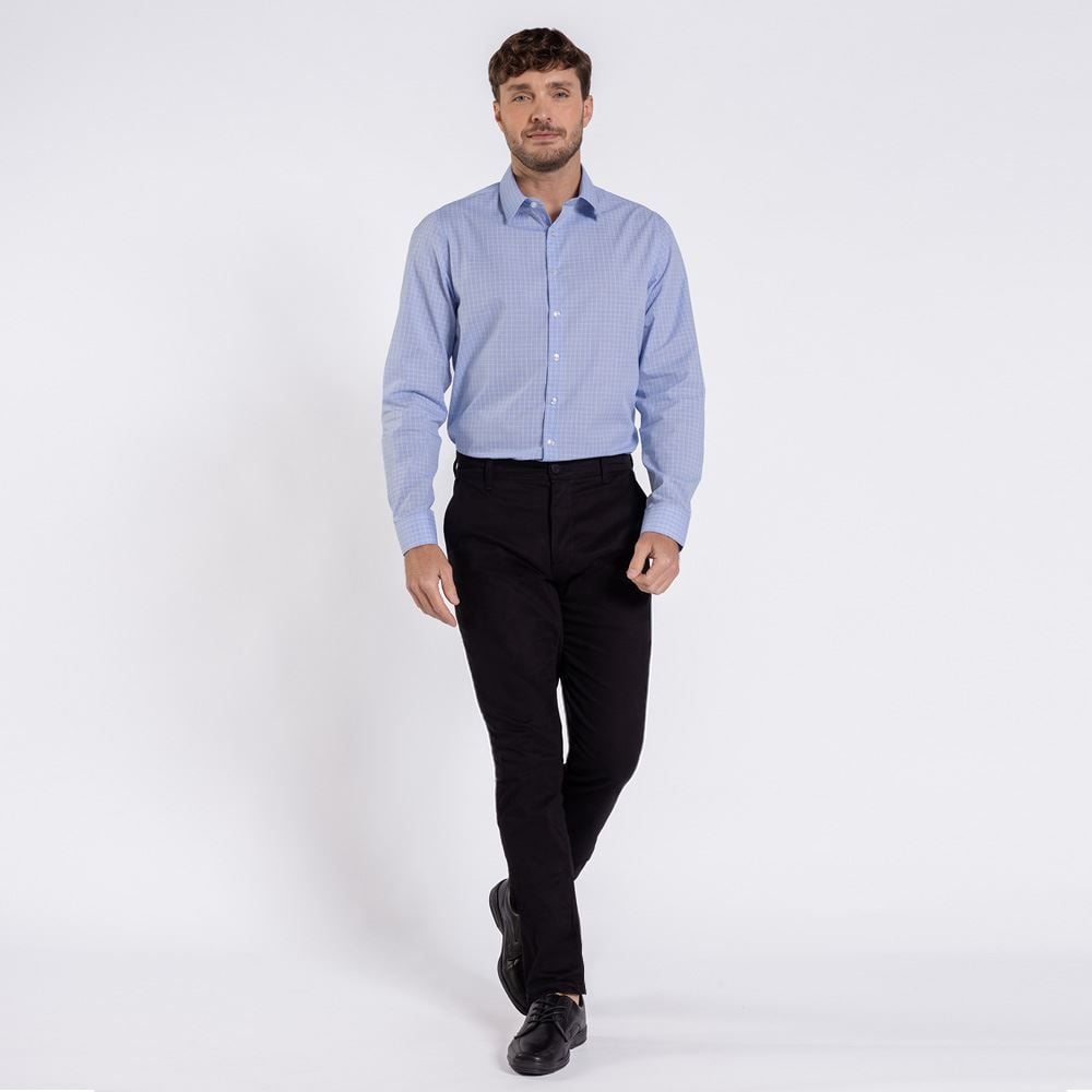Camisa Social Masculina De Tricoline Marc Alain