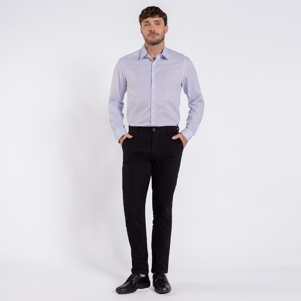 Camisa Social Masculina De Tricoline Marc Alain