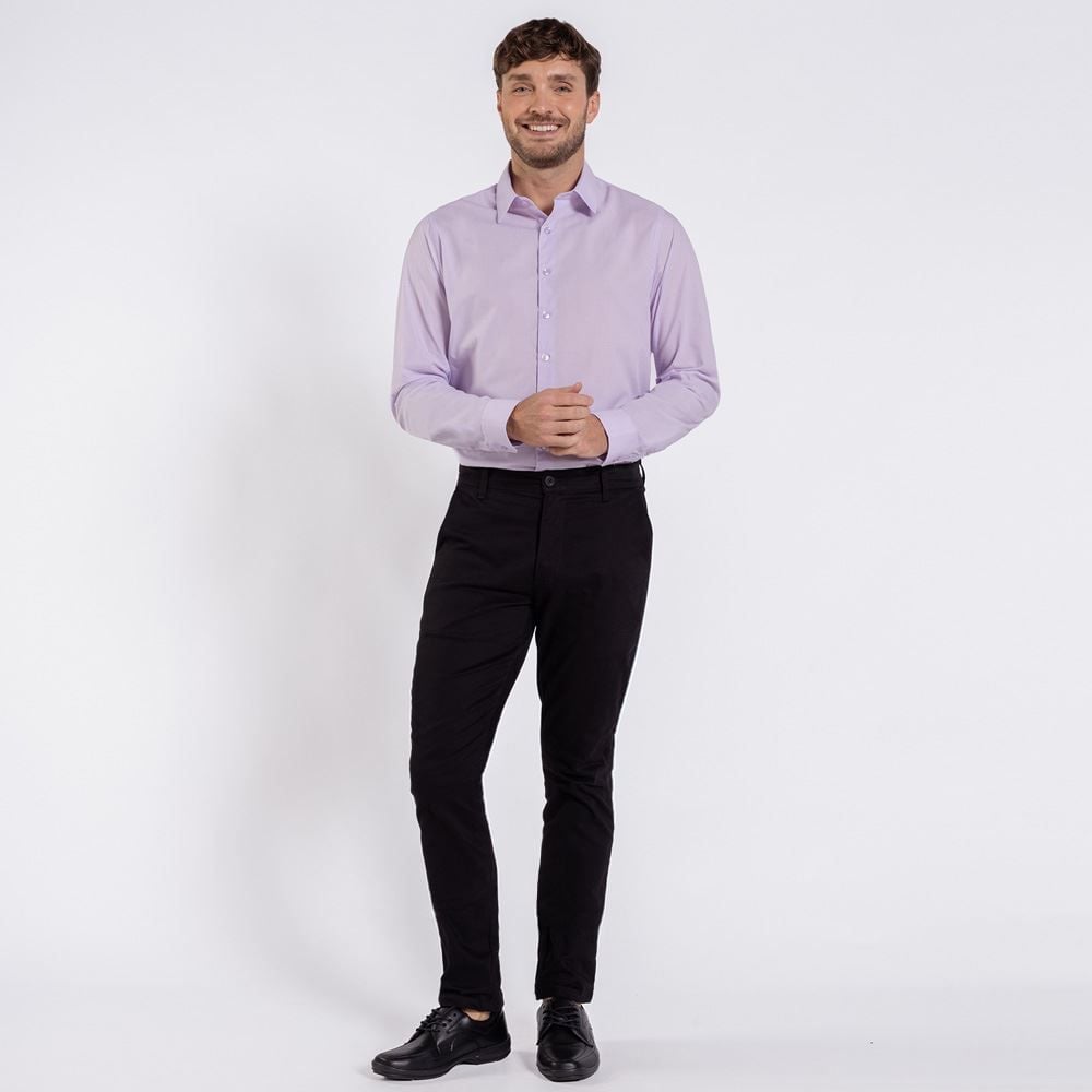 Camisa Social Masculina De Tricoline Marc Alain